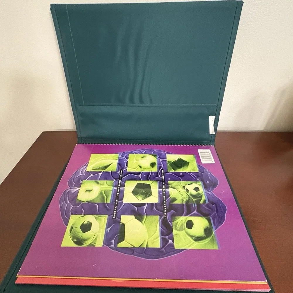 Vtg 90s Nike Mead Nylon Color Binder 1995 Trapper Keeper Folder